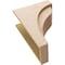 Ekena Millwork 9"W x 18"D x 27"H Classic Helena Rough Cedar Woodgrain TimberThane Corbel, Primed Tan CORUR09X18X27HELRCPR - alternate 2